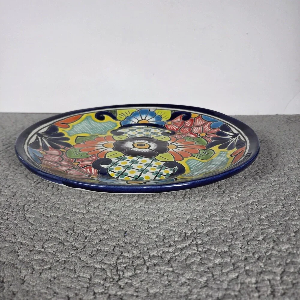 Talavera Plate Lead Free Mexican Art Pottery Hand Painted 11